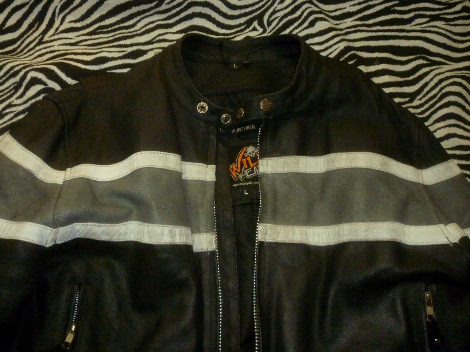 wild wear leather motorcycle jacket