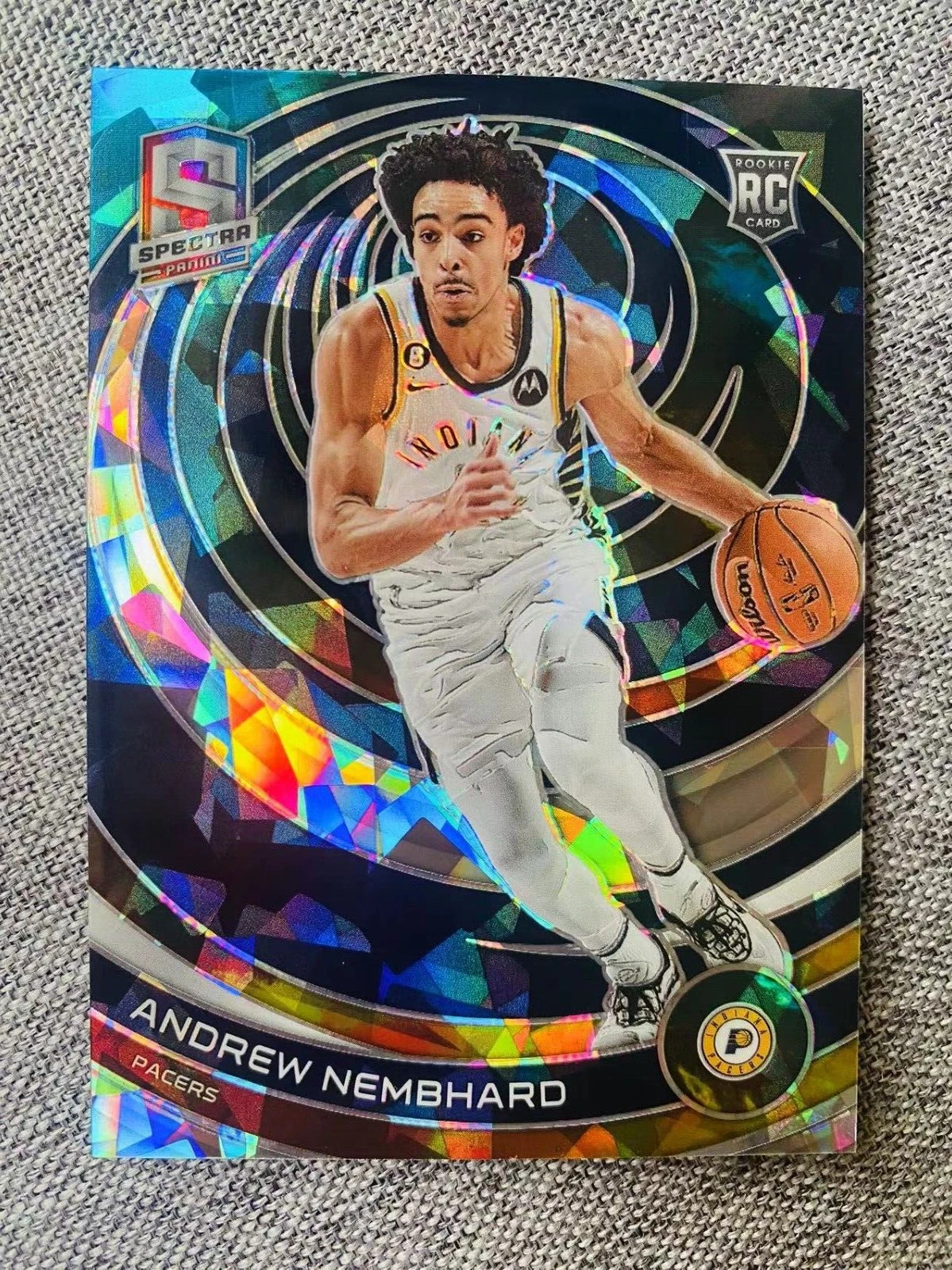 2022-23 Panini Spectra Andrew Nembhard /49 Rookie RC Astral Prizm #181