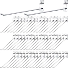 Therwen 100 Pcs Heavy Duty Slatwall Panel Hooks 10 Inch Hanging Slatwall Accesso
