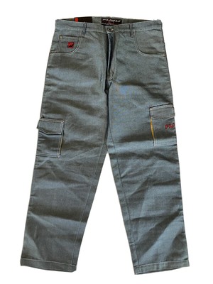 RARE Vintage FUBU Metallic Shiny Blue 