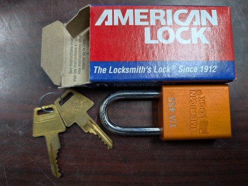 🤪 LOT OF 6 NEW AMERICAN LOCK HEAVY DUTY LOCKOUT PADLOCK A1106KAORJLZ1 - Picture 4 of 8