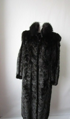 Dark Ranch Mink Fur Coat Jacket 