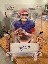 Michael Hawkins Jr 2024 Leaf Trinity Football Clear Prospect RC Auto #/15 🔥📈