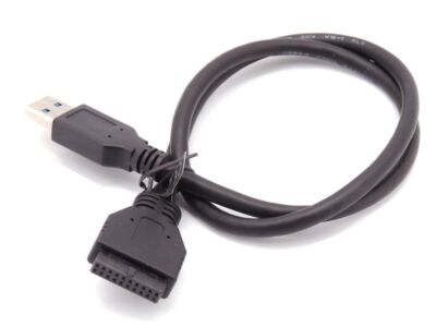 20-Pin IDC Motherboard Header Connector to USB 3.0 Type A Cable Kabel