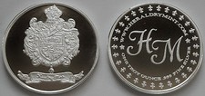 1 OZ HW MINTING COMPANY HERALDRY MINT "SPAIN" FINE .999 SILVER COIN / ROUND 102.50 per troy oz