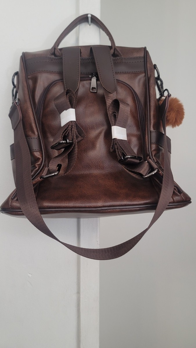 CHERUTY Women Backpack Purse PU Leather Anti-theft Casual  display picture 1