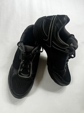 Vionic Black Sneakers Men Size 8 Leather Logo Walker Athletic Shoes