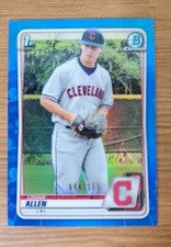 Logan Allen 2020 Bowman Chrome 1st Year Prospect Blue Refractor  #/150