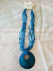 Wonderful  Coldwater Creek Turquoise Shell/Bead Multistrand Necklace ***NWT*** — photo 1