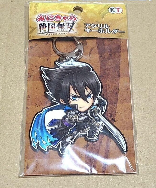 Japanese anime Samurai Warriors acrylic keychain Takatora Toudo
