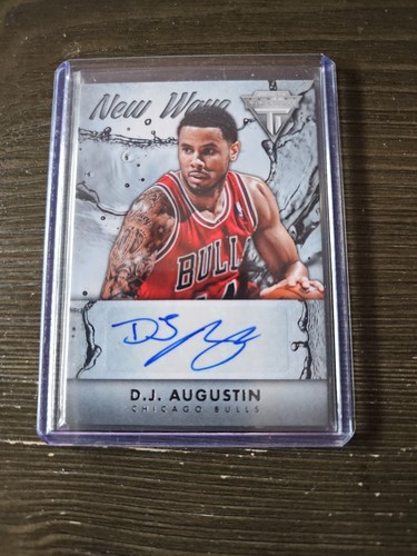 D.J. Augustin - New Wave Auto - 2013-14 Panini Titanium - #58 Chicago Bulls