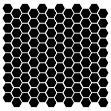 Hexagons (120 Count) 1 Inch Vinyl Decals | Hexagon Polygon 6  | Stickers