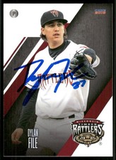 2018 Wisconsin Timber Rattlers DYLAN FILE Signed Card autograph auto BREWERS