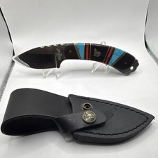 United Cutlery Howling Wolf Skinner Frontier Rosewood Knife w/ Sheath