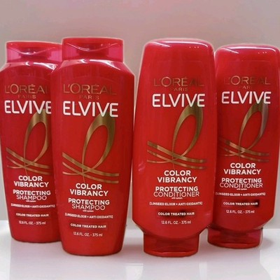 2 L'Oreal Paris Elvive Color Vibrancy 12.6 fl. oz. Shampoo & Conditioner Sets