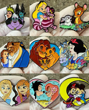 Lot émaillé 9 pin's Disney badge série Disneyland collector pin neuf