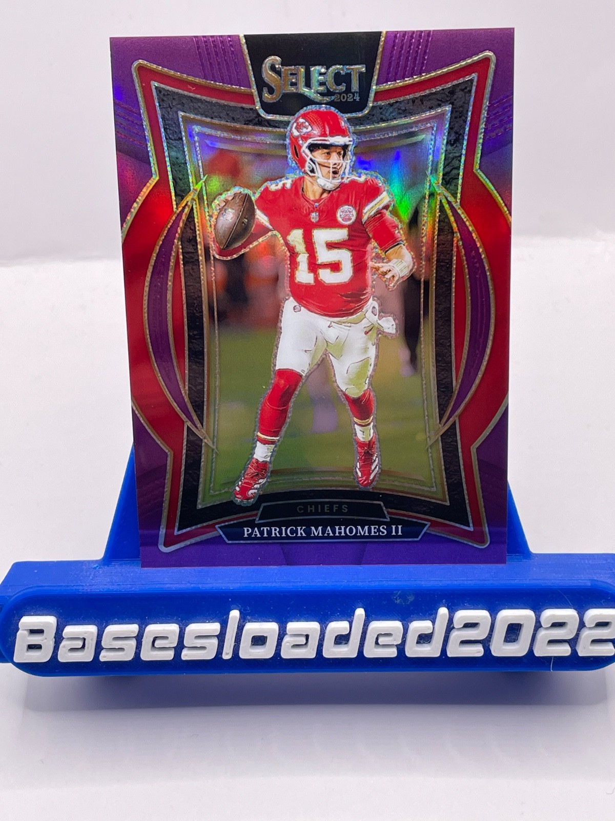 2024 Select Patrick Mahomes II Concourse #33 Purple Prizm /75 Kansas City Chiefs