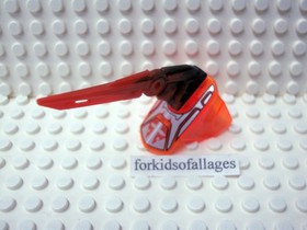 LEGO Hero Factory 90640pb002 Armor 4 Trans-Neon Orange & Rubber Claw Fangz 2233