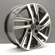 Peugeot 208 DIAMANTSCHLIFF 16 ZOLL ALUFELGE FELGE 6,5J OEM 9829566277 ORIGINAL X1