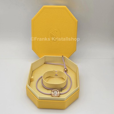 SWAROVSKI Dulcis Halskette Roséfarben, Kordel Violett 5622377