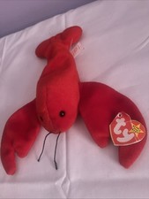 Ty Beanie Baby Pinchers 4026 The Lobster PVC Pellets 1993 Original PVC Pellets