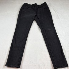 Chico's So Slimming Women's Pull-On Slim Jeans Dark Wash Gray Stretch 5-Pocket