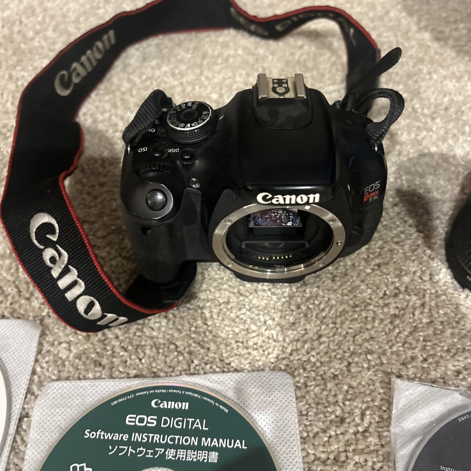 Kit de lentes con bolsa para cámara digital Canon EOS Rebel T3i SLR 18 55 mm Foto 2 de 4