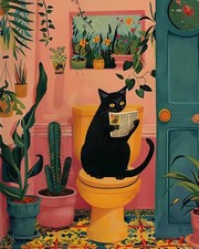 Mosaflare Paint by Numbers for Adults Beginner, Black 16X20 inches, PB128-1