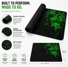 Gaming Mouse Pad 260x210x2mm Non-Slip Rubber Base Smooth Control Mat