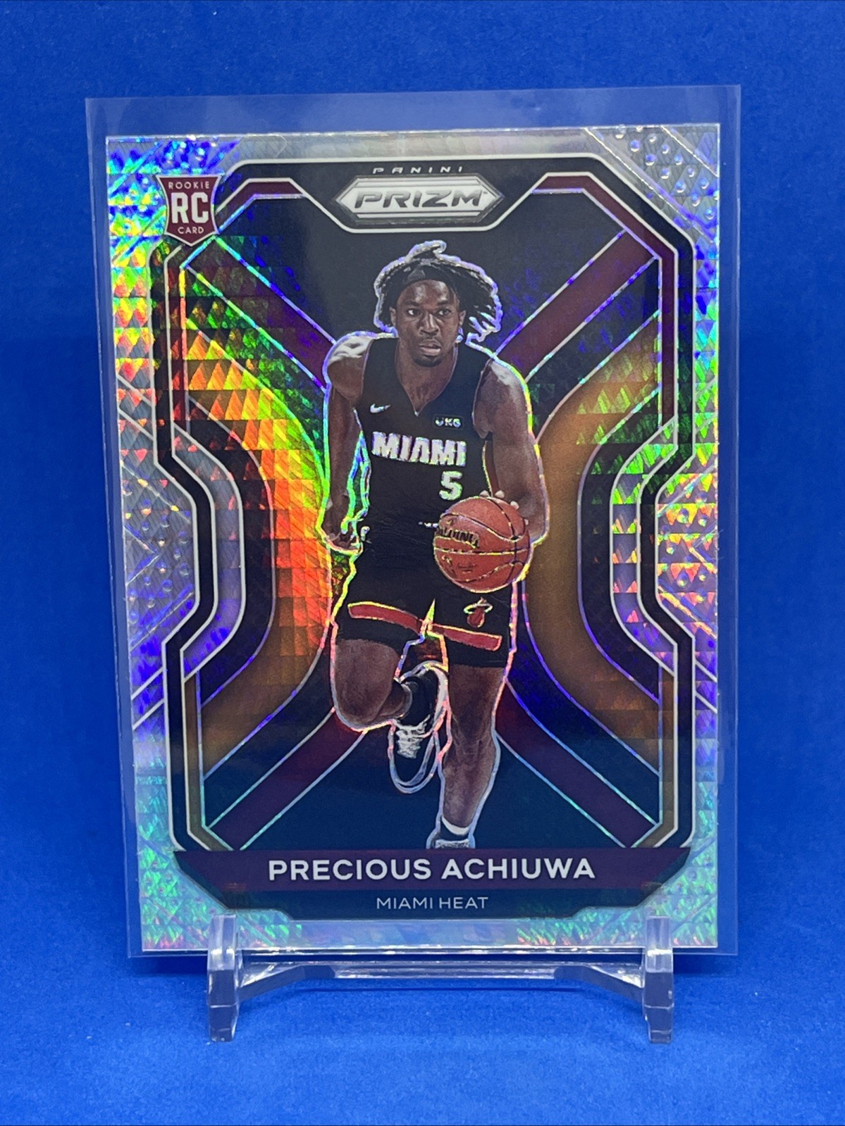 2020-21 Panini Prizm Hyper Prizm Precious Achiuwa #294 Rookie Miami Heat