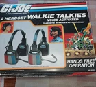 Vintage GI Joe 2 Headset Walkie Talkies Voice Activated Hasbro Box (Untested)