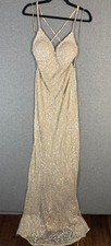 Scala Silk Sequin Evening Gown Size 6