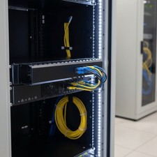 2U Horizontal Cable Management Panel with Removable Cover for Server Racks