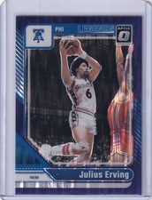 Julius Erving - 2024-25 Donruss Optic - Purple Shock Prizm - #232 - 76ers
