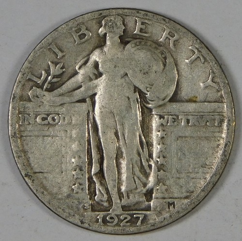1927-S 25c Standing Liberty Silver Quarter Dollar **Better Date**