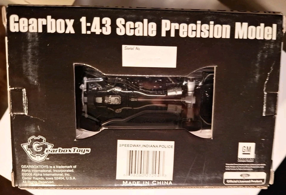 Limited Ed GEARBOX: 1:43~2001 Ford Crown Victoria SPEEDWAY, IN PD RARE #5 - Image 4 of 4