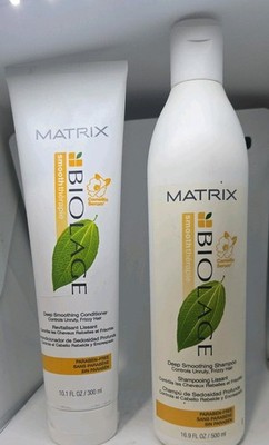 MATRIX BIOLAGE DEEP SMOOTHING SHAMPOO 16.9 oz  CONDITIONER 10.1 oz