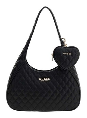GUESS Atabey Hobo Bag Schultertasche Utensilientasche Tasche Black schwarz