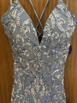 chinese dress ladies Lila Formal Open-Back Sequin Mermaid Dress