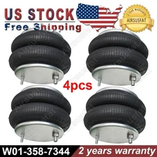 4x For Firestone W01-358-7344 Air Suspension Shock Spring Bag Bellow Assembly US