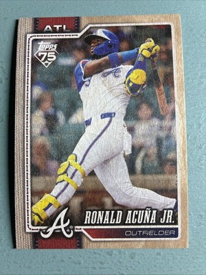 2026 Topps Series 1 - Ronald Acuña Jr. #50 Wood /25