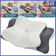 Memory Foam Pillow,King Size Cervical Pillow for Neck,Shoulder Pain Relief Sleep