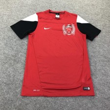 Al Ahli Dubai Jersey Mens Medium Red Soccer Nike Dri Fit Champion 1970 Shirt