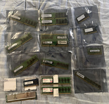 Lot of 16 Memory Modules Used Desktop/Laptop Samsung, Kingston