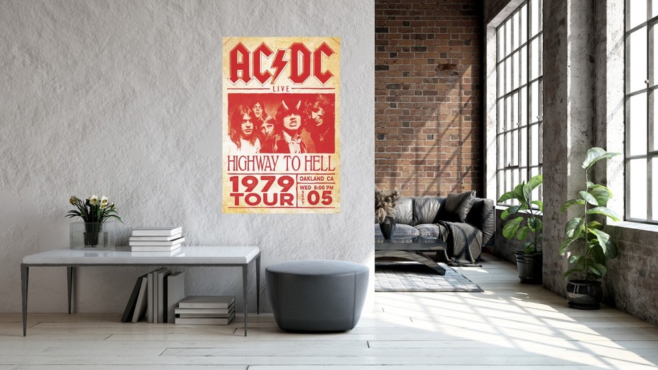 AC/DC: Highway to Hell Tour 1979 | UK Import Plakat, Poster [61 x 91,5 ...