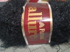 Patons Allure Eyelash Yarn - Black/Ebony