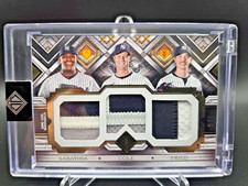 2025 Topps Transcendent Sabathia Cole Fried Triple Patch Game-used Yankees 3/5