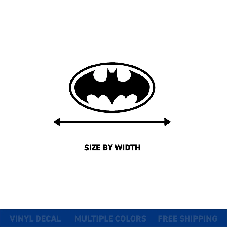 BATMAN Logo Vinyl Decal Sticker Car and Any Surface Multiple Colors & Sizes - Image 3 of 4