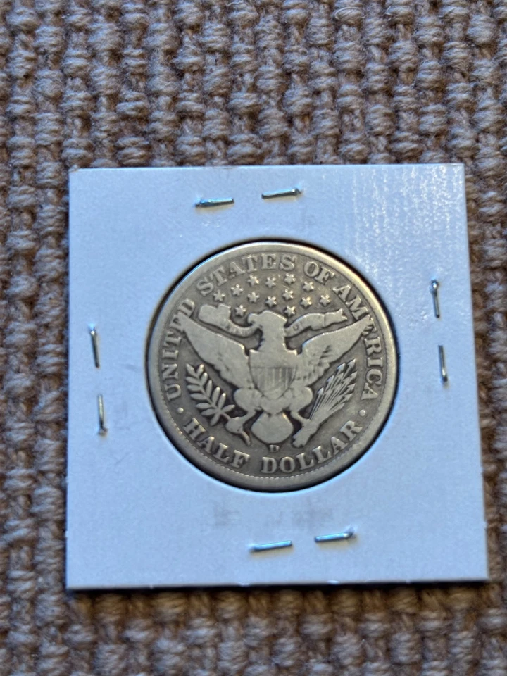 1907 D Barber Half Dollar - Image 2 of 2