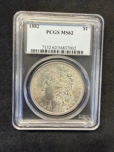 1882 Morgan Dollar MS 62